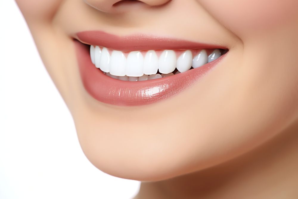Perfect healthy teeth smile of a young woman